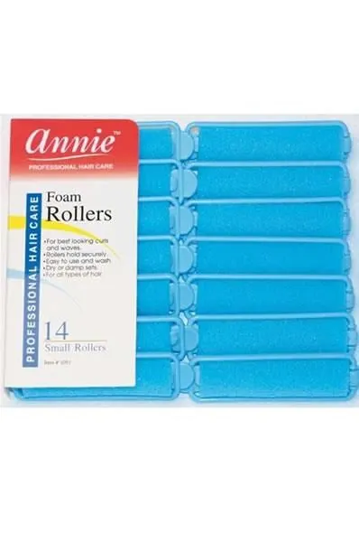 ANNIE Foam Rollers - Blue Small (5/8" Diameter)