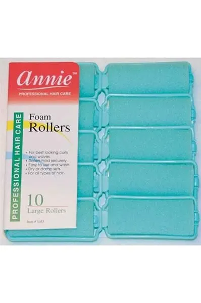 ANNIE Foam Rollers - Green Large (1" Diameter)