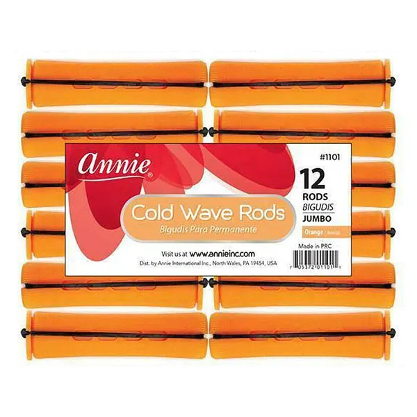 ANNIE Cold Wave Rods - Orange Jumbo (7/8" Diameter) 12ct