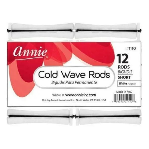 ANNIE Cold Wave Rods - White Short (3/5" Diameter) 12ct