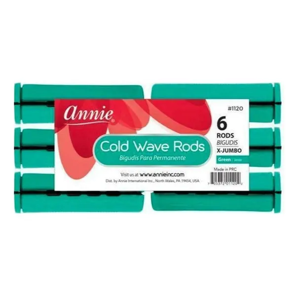ANNIE Cold Wave Rods - Green X-Jumbo (4/5" Diameter) 6ct