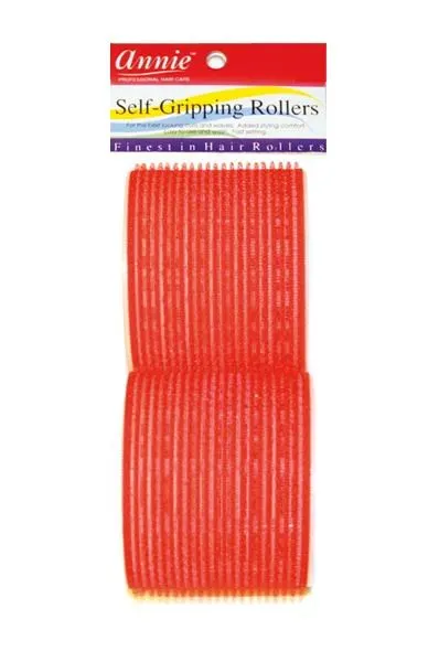 ANNIE Self-Gripping Rollers - 3" Diameter 2ct (Red)