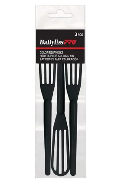 BABYLISS PRO Coloring Whisks 3pc - Flat