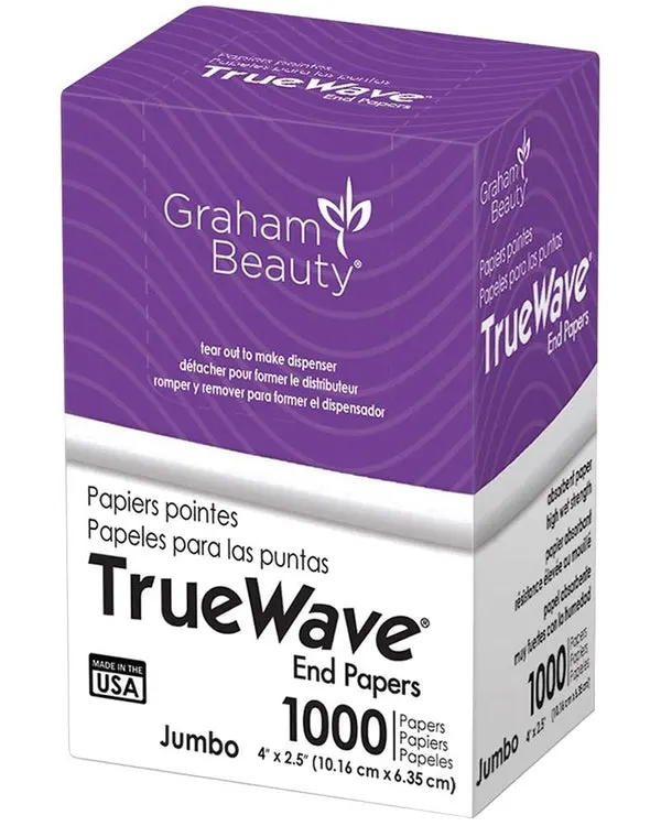 GRAHAM BEAUTY TrueWave End Papers 1000pcs - Jumbo