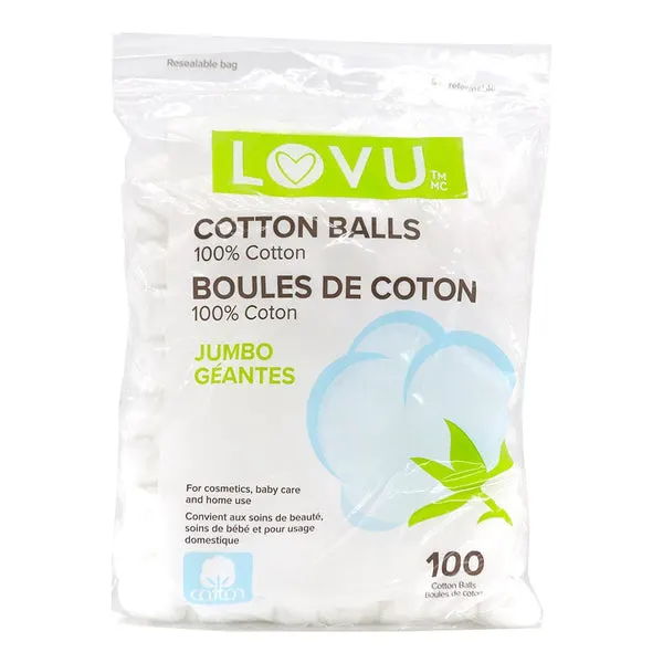 SPECTRA LOVU 100% Jumbo Pure Cotton Ball (100pcs)