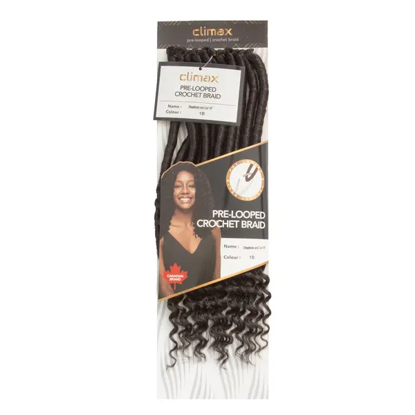 CLIMAX PRE-LOOPED CROCHET BRAID-Dreadlocks and Curl 14 Inch - F1B/27