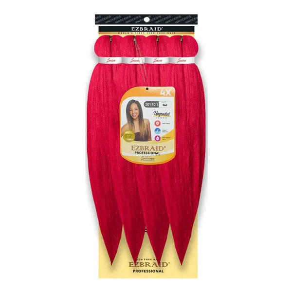 EZBRAID Professional 4X Pre-Stretched Braid (20inch) - Red