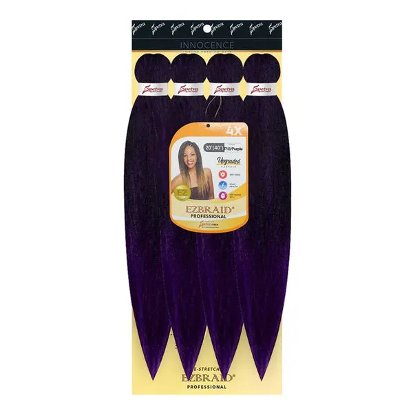 EZBRAID Professional 4X Pre-Stretched Braid (20inch) - T1B/Purple
