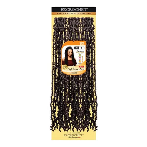 EZBRAID Ezcrochet 3X Soft Faux Locs Micro Braid (26inch) - 4