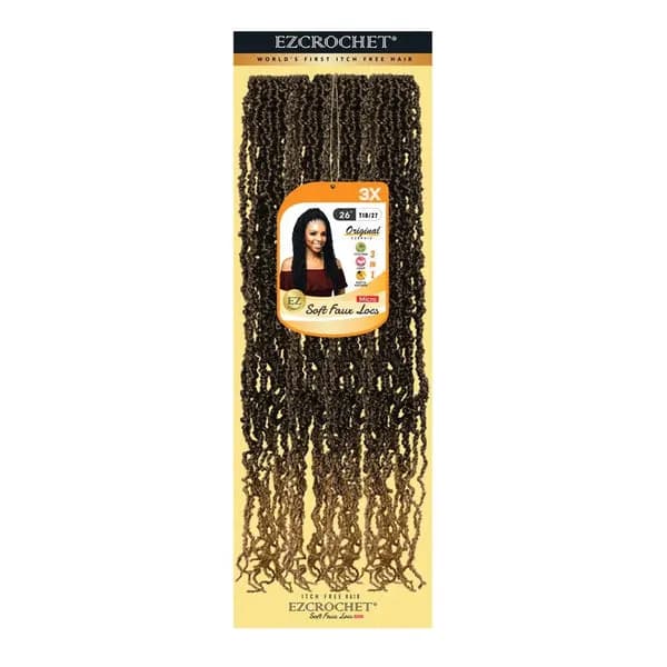 EZBRAID Ezcrochet 3X Soft Faux Locs Braid (26inch) - T1B/27