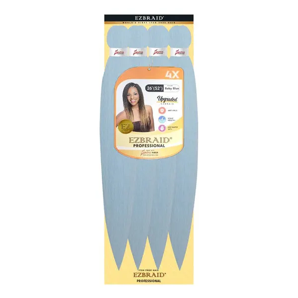 EZBRAID Professional 4X Pre-Stretched Braid (26inch) - Baby Blue