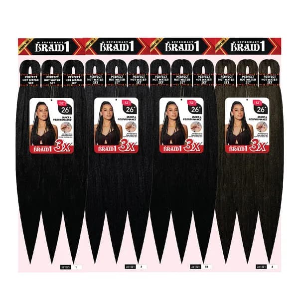 SUPREMACY BRAID1 3X Pre-Stretched Braid (26inch) - 2