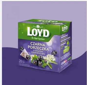LOYD -Blackcurrant & Elderberry Tea / Herbata piramidki Cz. porzeczka & cz. bez