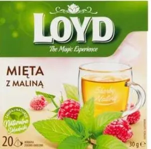 LOYD -Mint & Raspberry Tea / Herbata piramidki mieta & mailina