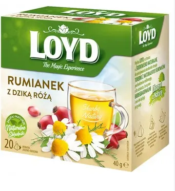 LOYD -Tea Camomile & Rosehip / Herbata piramidki rumianek & i dzika roza