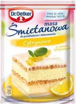 DR. OETKER -Masa Smietanowa Cytrynowa/ Lemon Cake Filling