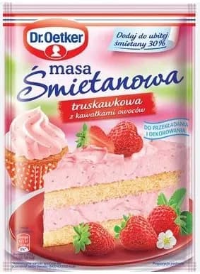 DR. OETKER -Masa Smietanowa Truskawkowa/ Strawberry Cake Filling