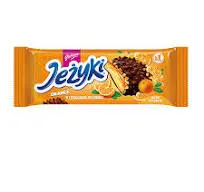 JUTRZENKA -JEZYKI Pomaranczowe/ Orange Cookies in Choc.