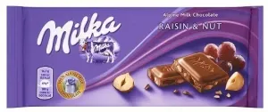 MILKA -Czekolada z rodzynkami i orzechami/ Raisins Nuts Chocolate