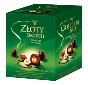 SOLIDARNOSC -Cukierki Luz Zloty Orzech/ Golden Nut Pralines in Bulk