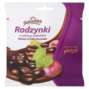 JUTRZENKA -Rodzynki w Czekoladzie Mlecznej/ Raisins in Milk Choc.