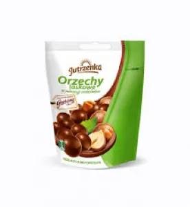 JUTRZENKA -Orzechy Laskowe w Czek. Mlecznej/ Hazelnuts in Milk Choc.