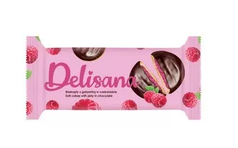 DELISANA -Delisana z galaretka malina z czekoladzie / Jaffa cakes with raspberry jelly covered in chocolate 135 g
