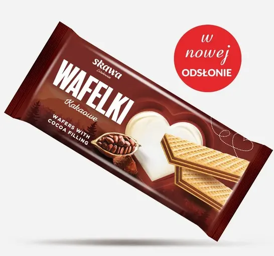SKAWA -Wafers with cocoa filling / Wafelki kakowe 180g