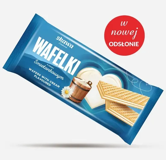 SKAWA -Wafers with cream flavour / Wafelki smietankowe 180g