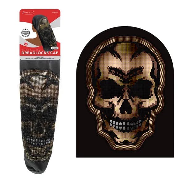 KIM & C Hot Fix DreadLocks Cap - Skull