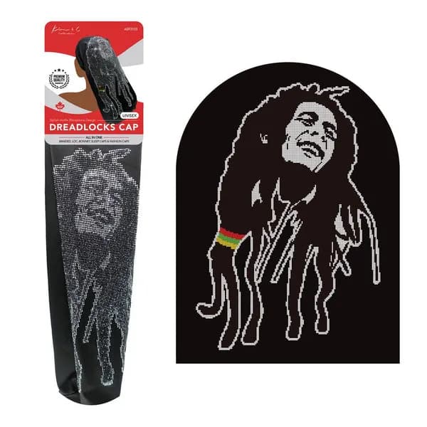 KIM & C Hot Fix DreadLocks Cap - Bob Marley