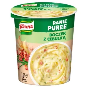 KNOR -Kubek PUREE ziemn. boczek i cebulka/ Mini Meal Puree w/ Becon and Onion