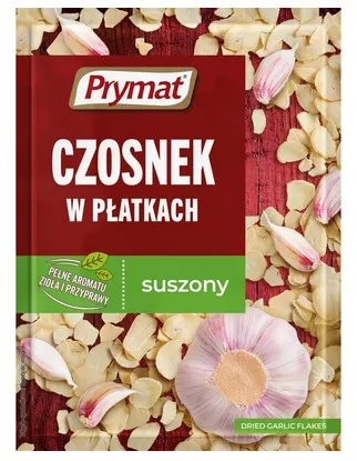 PRYMAT -Czosnek suszony w platkach/ Dried Garlic Flakes
