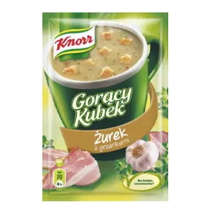 KNOR -Zupa GK zurek z grzank./ INSTANT SOUP ZUREK WITH CROUTONS17g (38/cs)
