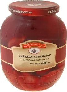 PPH Kotwica A. GODLEWSKI -Barszcz czerwony z pierozkami 850g(6/cs) Kotwica