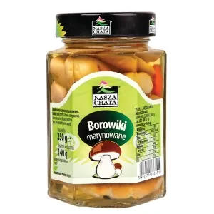 NASZA CHATA -*Borowik marynowany/ MARINATED BOLETUS 250g (12/cs)