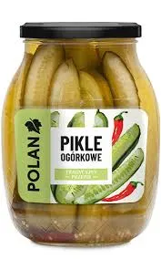 POLAN -Ogorki konserwowe z papryka ostra 840ml (12/cs)