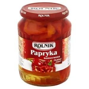 Papryka konserwowa/ Quarters of pickled red pepper in jar 720ml(6/cs)