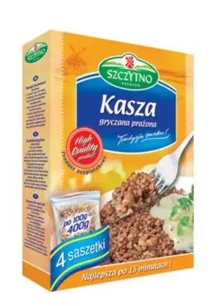 SZCZYTNO -Kasza Gryczana Prazona (4x100g) 400g / Buckwheat