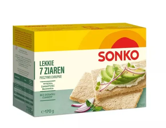 SONKO/RIZANA 2 -Pieczywo chrupkie lekkie 7 ziaren / Light crisp bread 7 grains