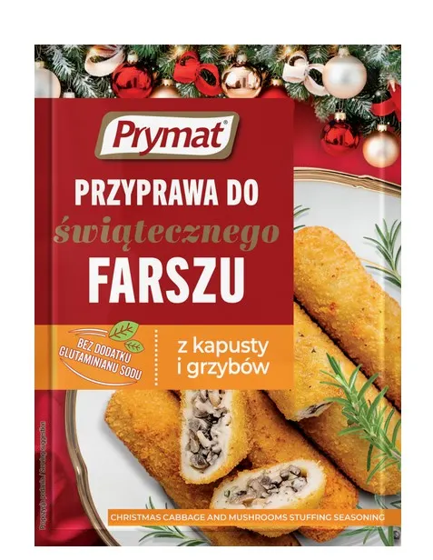 PRYMAT -Przyprawa do swiatecznego farszu z kapusty i grzybów / Seasoning for Christmas cabbage and mushroom stuffing 20 g