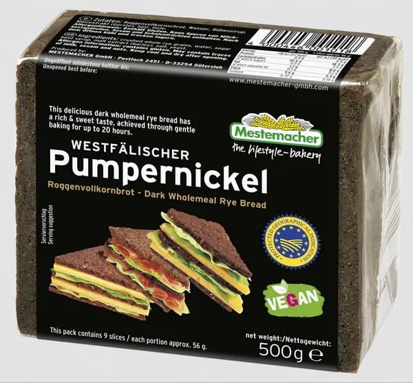 MESTEMACHER -Chleb pumpernikiel / Pumpernikiel Bread 500g (048)