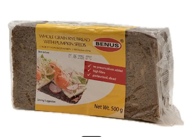 MESTEMACHER -Chleb zytni z pestkami dyni / Rye bread with pumpkin seeds 500g (044)