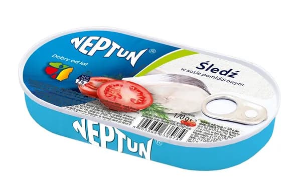 NEPTUN -Sledz w sosie pomidorowym / Herring in Tomato Sauce