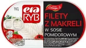 ERA RYB -Filety z makreli w sosie pomidorowym / Mackerel Fillets in Tomato Sauce