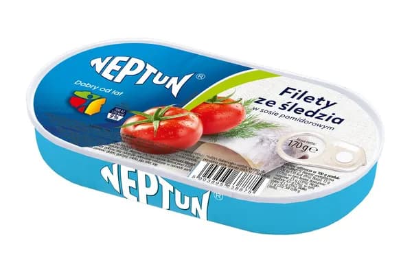 NEPTUN -Filety sledziowe w sosie pomidorowym / Herring Fillets in Tomato Sauce
