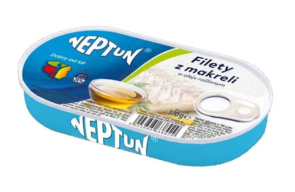 NEPTUN -Filety z makreli w oleju / Mackerel Fillets in Oil