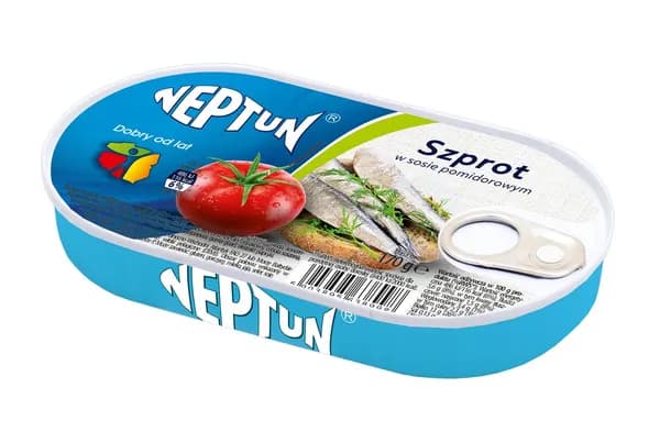 NEPTUN -Szprot w sosie pomidorowym / Sprats in Tomato Sauce
