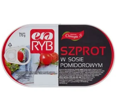 ERA RYB -Szprot w sosie pomidorowym / Sprats in Tomato Sauce