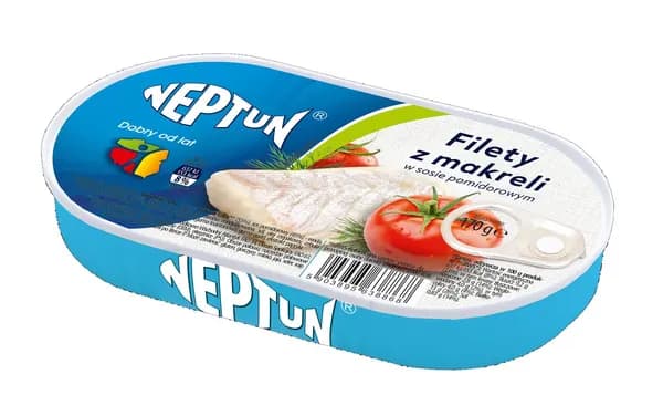 NEPTUN -Filety z makreli w sosie pomidorowym / Mackerel Fillets in Tomato Sauce